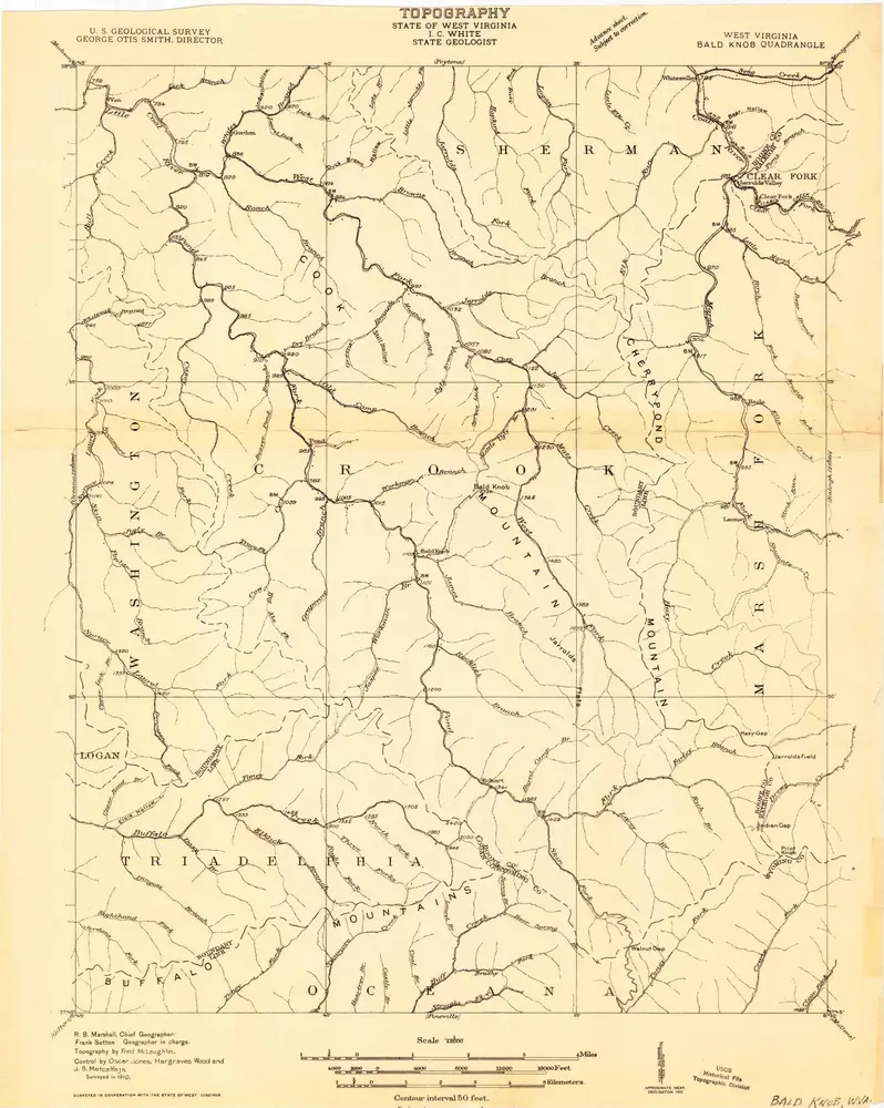 Voorbeeld van de oude kaart