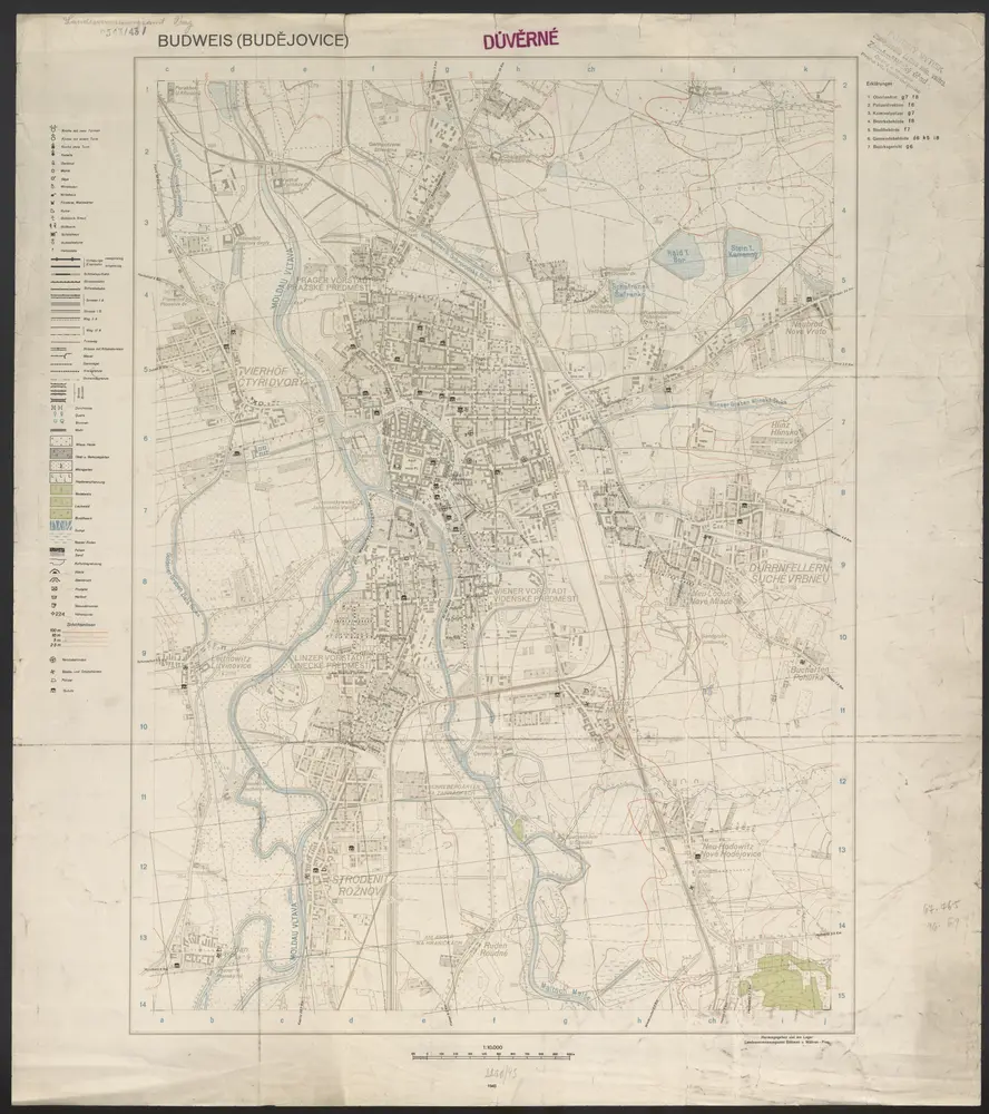 Voorbeeld van de oude kaart