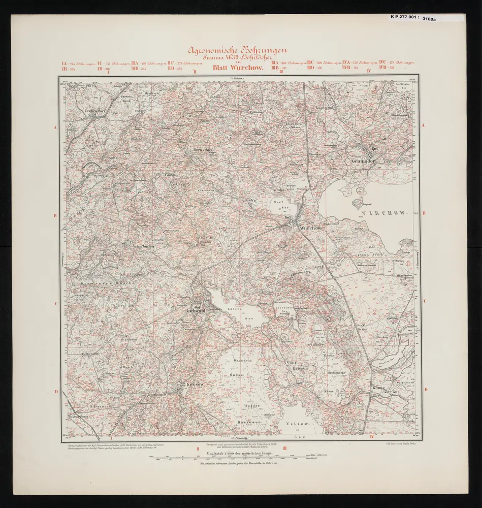 Voorbeeld van de oude kaart