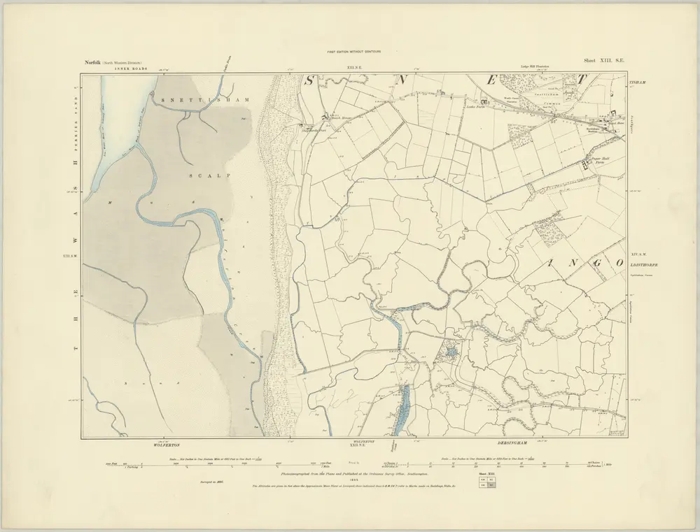 Voorbeeld van de oude kaart