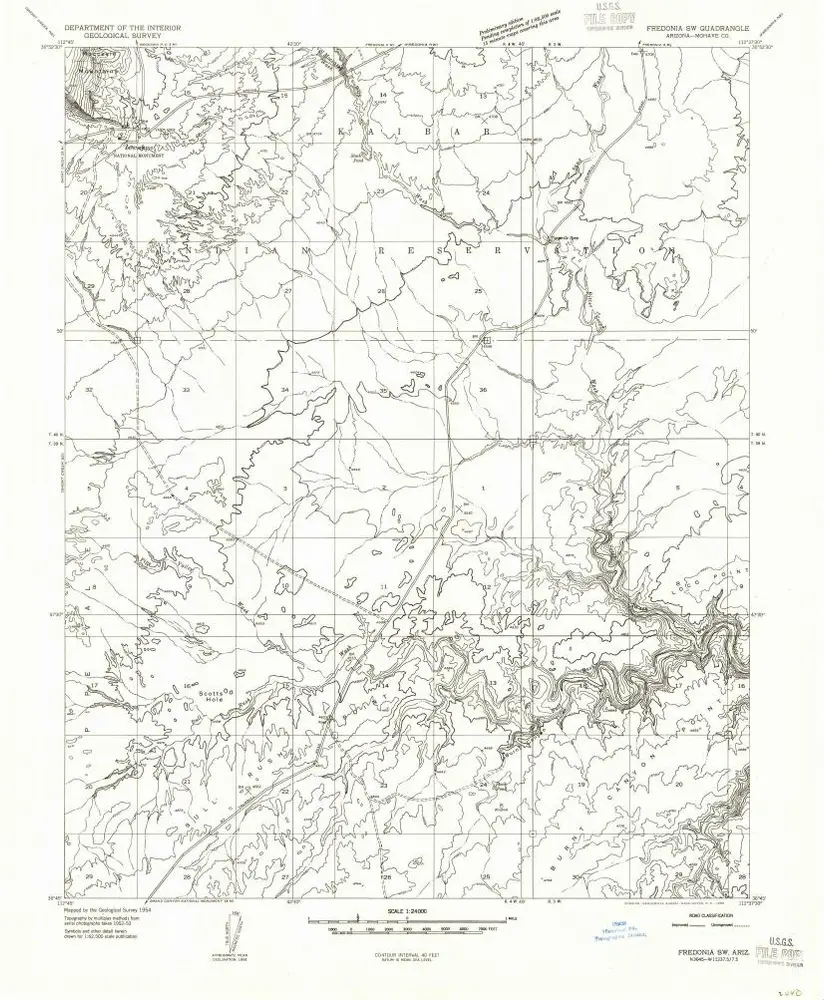 Voorbeeld van de oude kaart