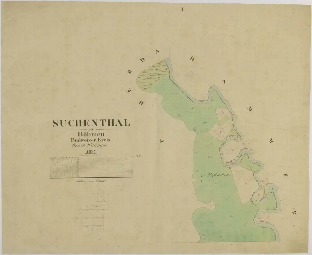 Voorbeeld van de oude kaart