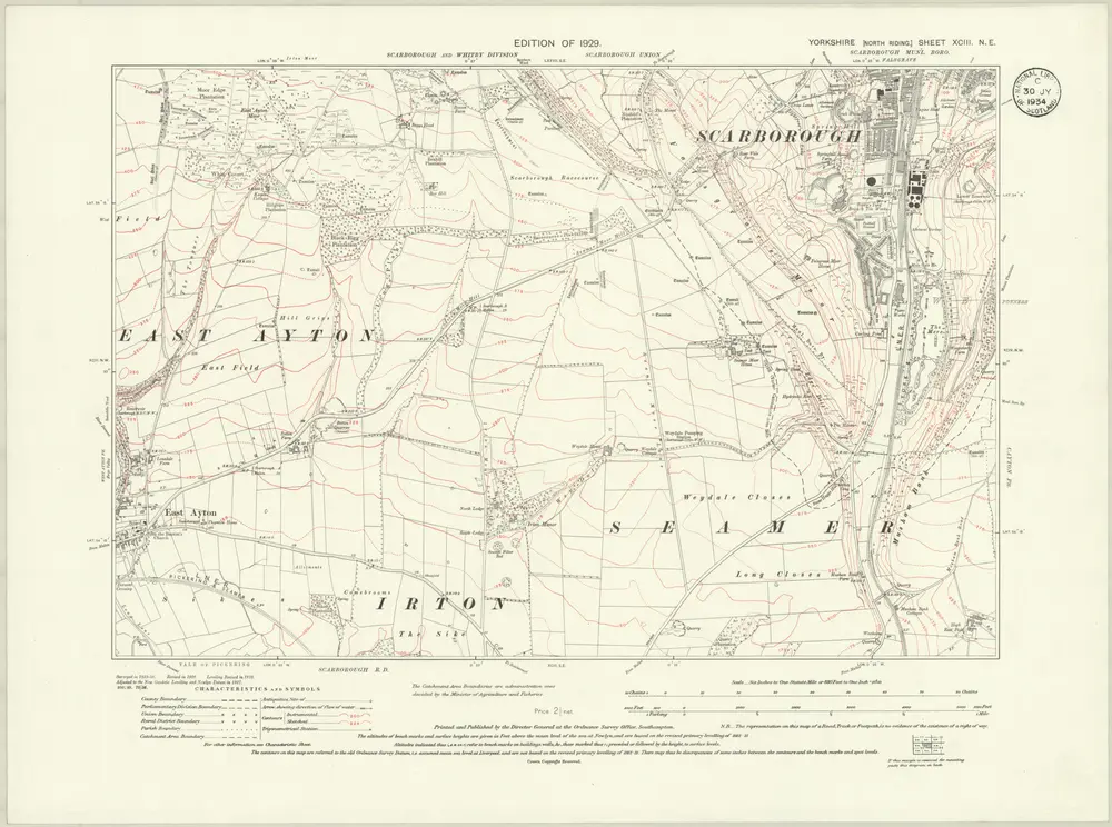 Voorbeeld van de oude kaart