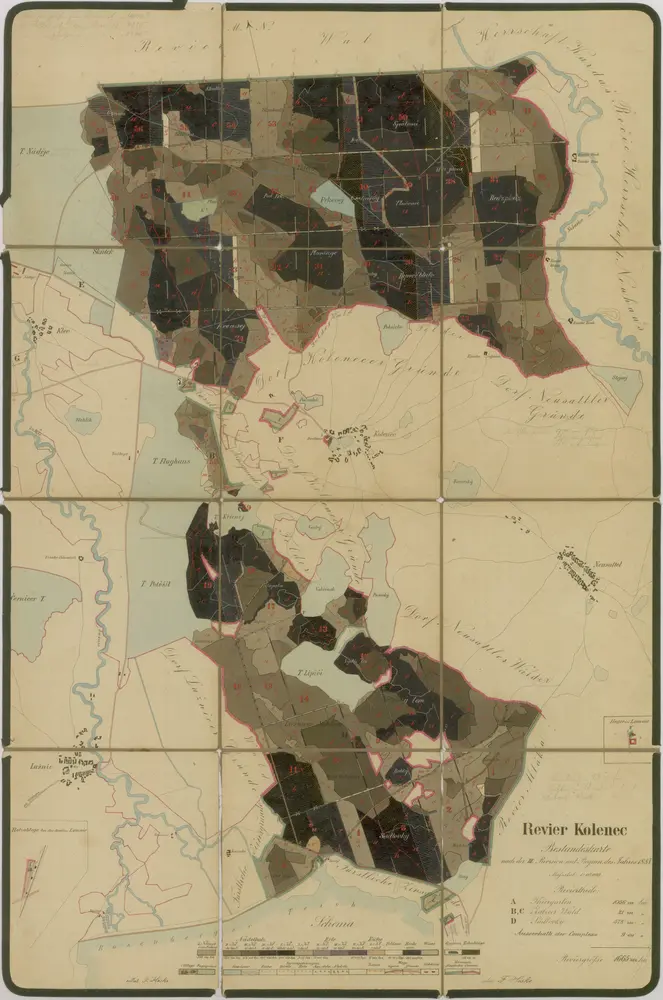 Voorbeeld van de oude kaart