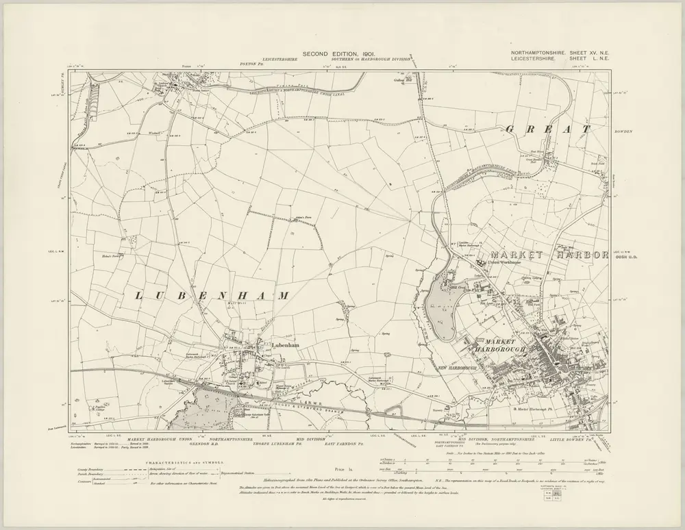 Voorbeeld van de oude kaart