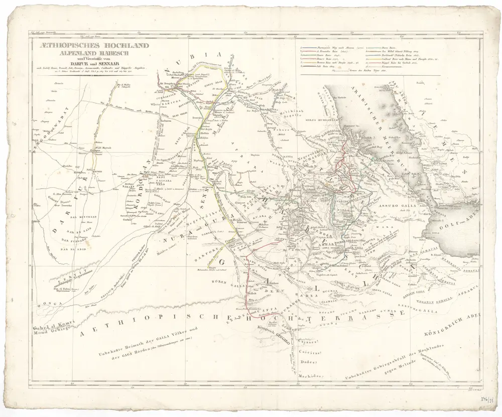 Voorbeeld van de oude kaart