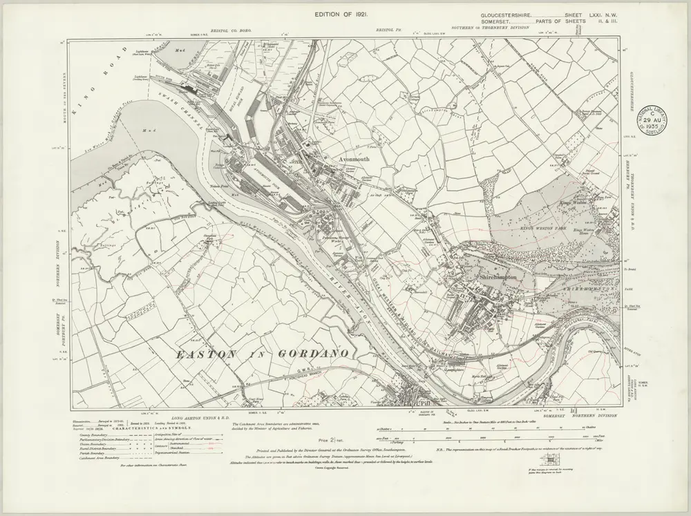 Voorbeeld van de oude kaart