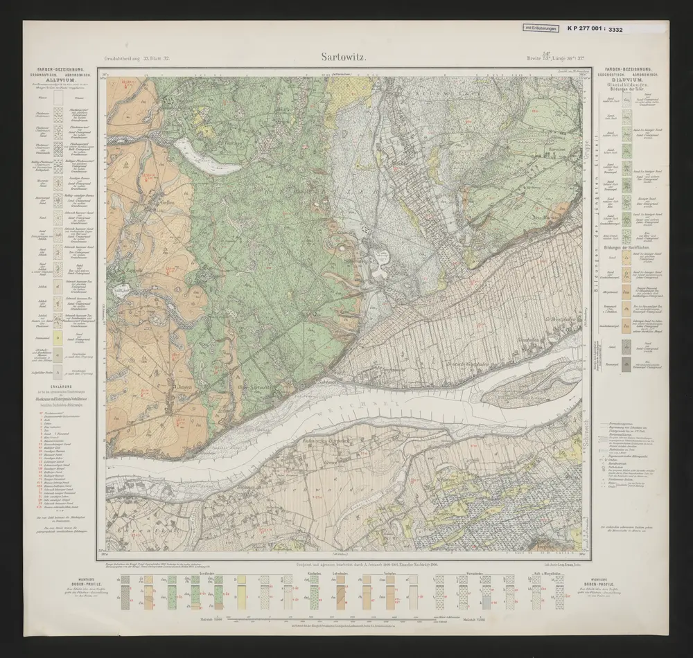 Voorbeeld van de oude kaart