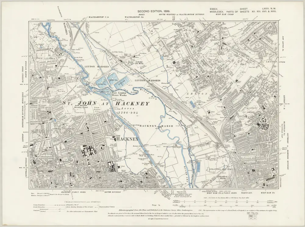 Voorbeeld van de oude kaart