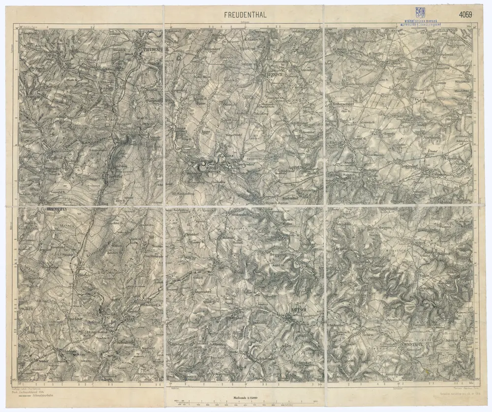 Voorbeeld van de oude kaart