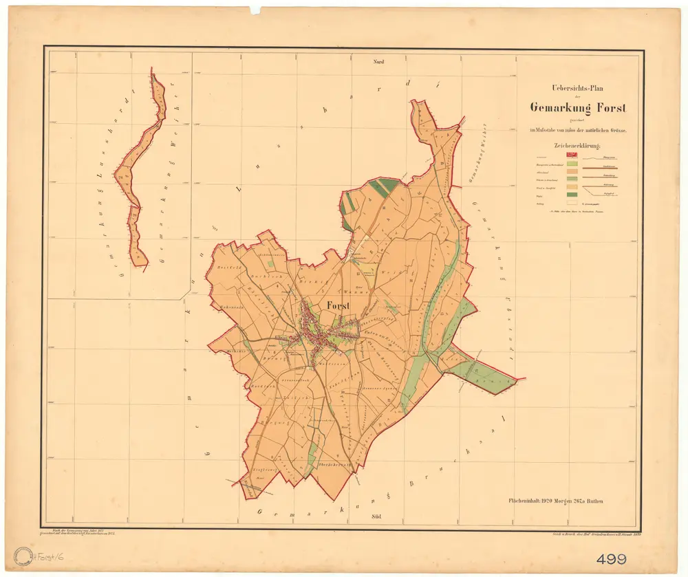 Voorbeeld van de oude kaart