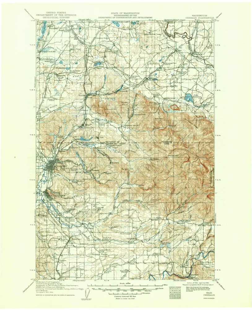 Voorbeeld van de oude kaart