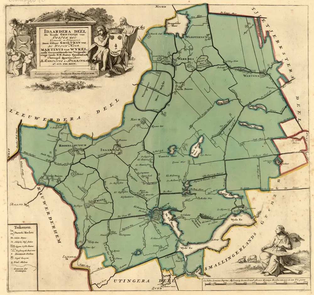 Voorbeeld van de oude kaart