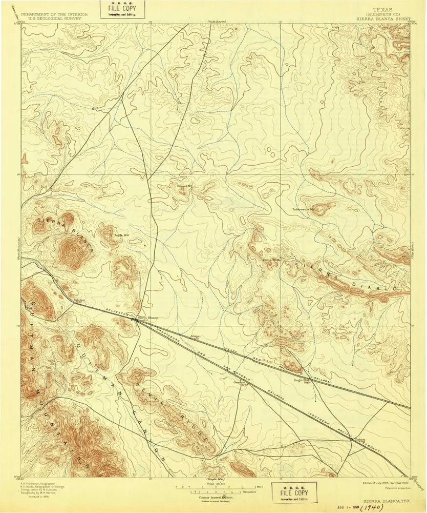 Voorbeeld van de oude kaart