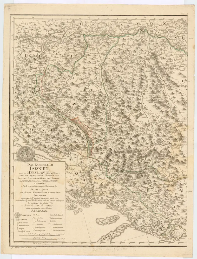 Voorbeeld van de oude kaart