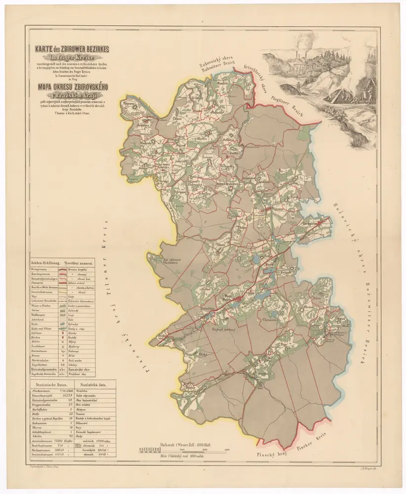 Voorbeeld van de oude kaart