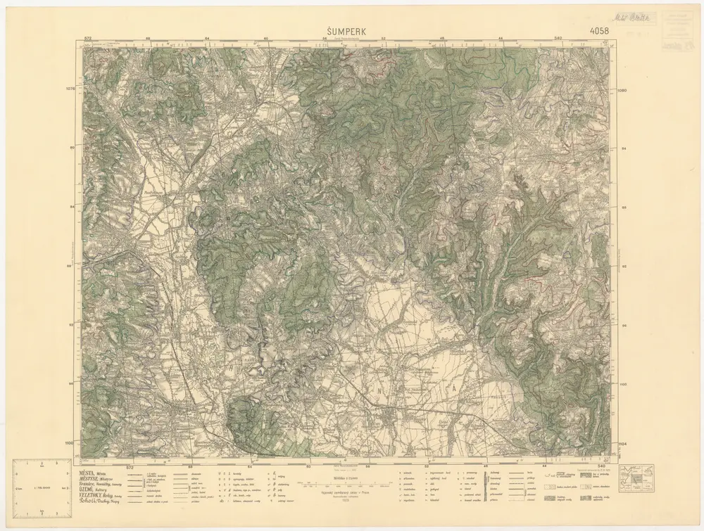 Voorbeeld van de oude kaart