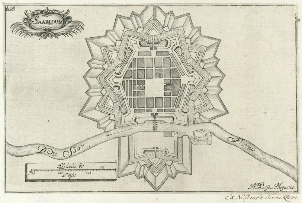 Voorbeeld van de oude kaart