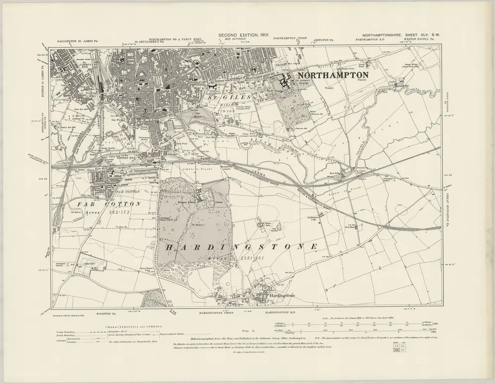 Voorbeeld van de oude kaart