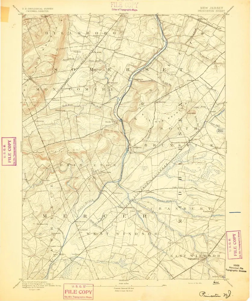 Voorbeeld van de oude kaart