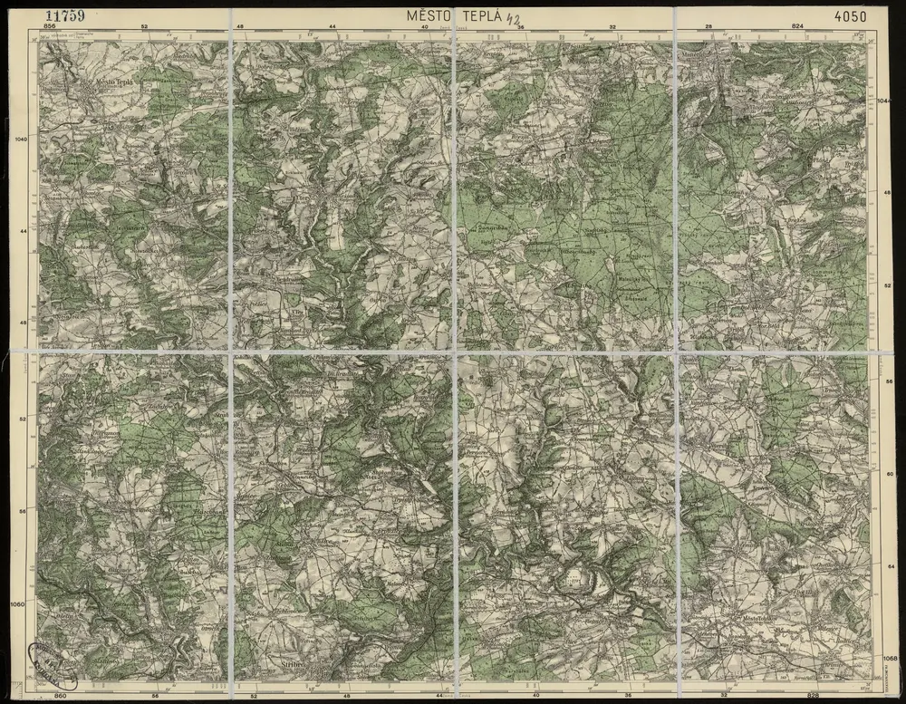 Voorbeeld van de oude kaart