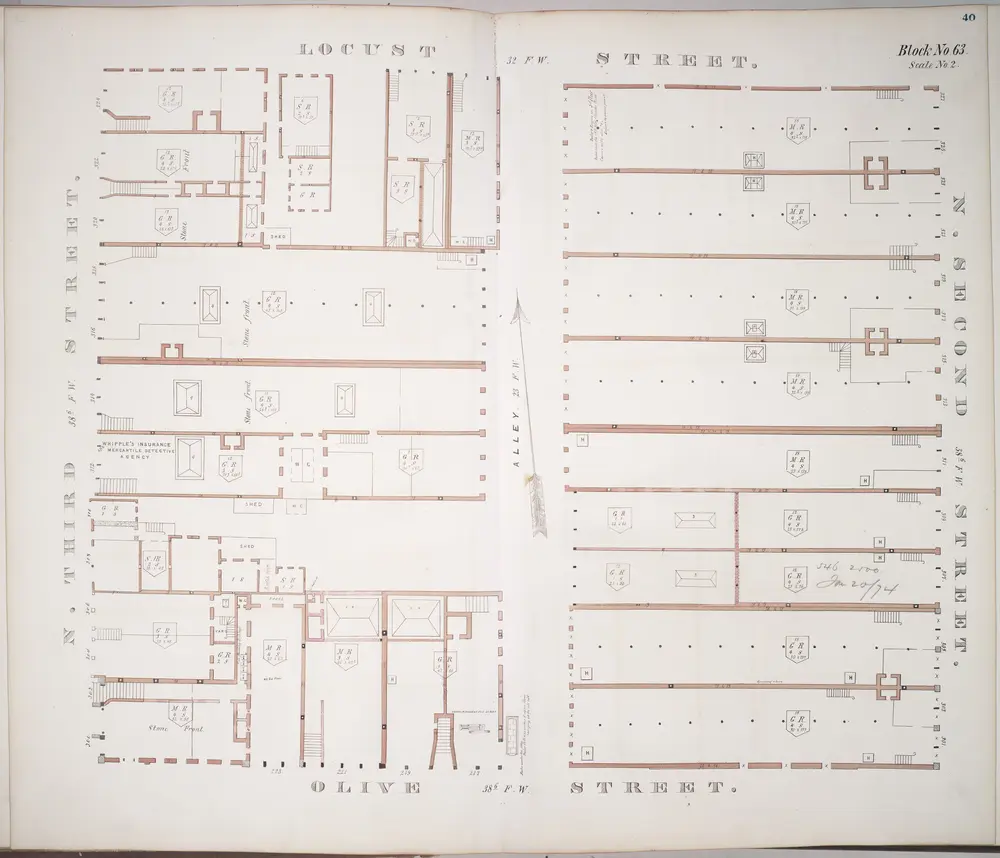 A. Whipple & Co.'s insurance map of St. Louis, Mo