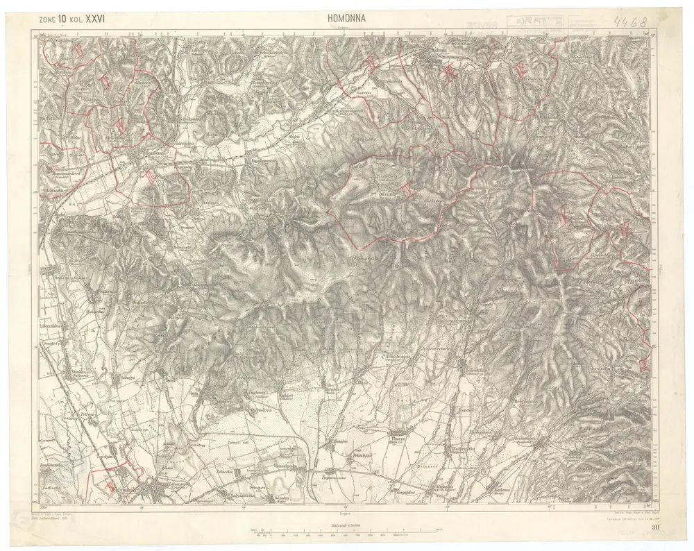 Voorbeeld van de oude kaart