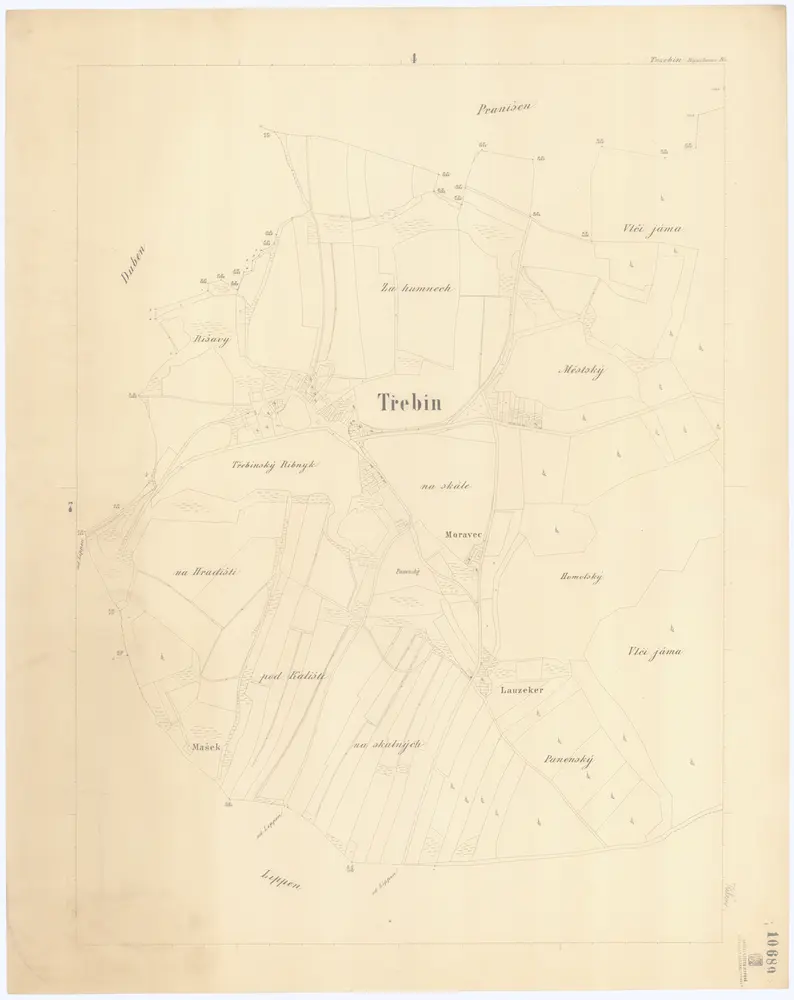 Voorbeeld van de oude kaart