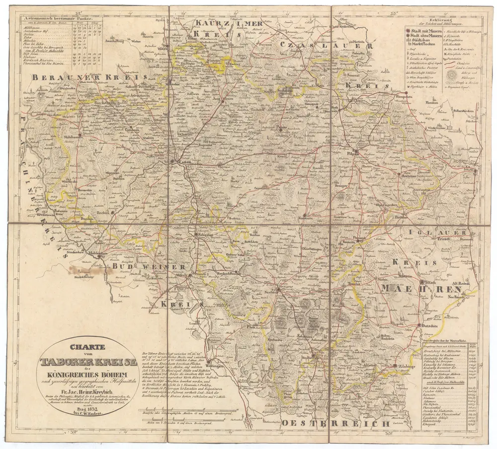 CHARTE vom TABORER KREISE des KÖNIGREICHES BÖHEIM