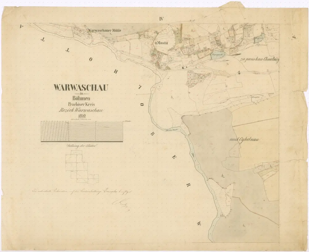 Voorbeeld van de oude kaart