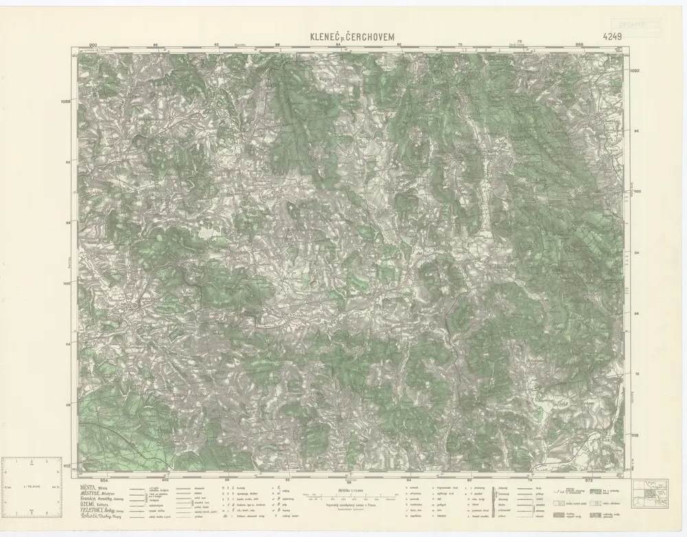 Voorbeeld van de oude kaart