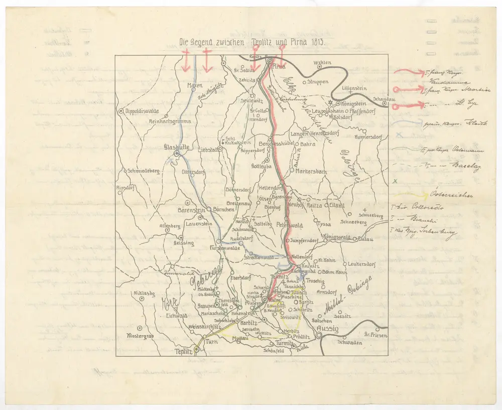 Voorbeeld van de oude kaart