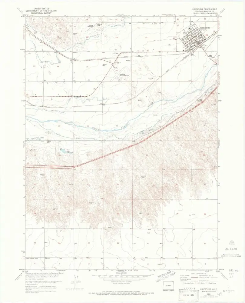 Voorbeeld van de oude kaart