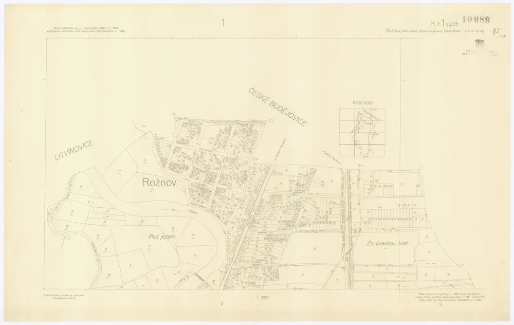 Voorbeeld van de oude kaart