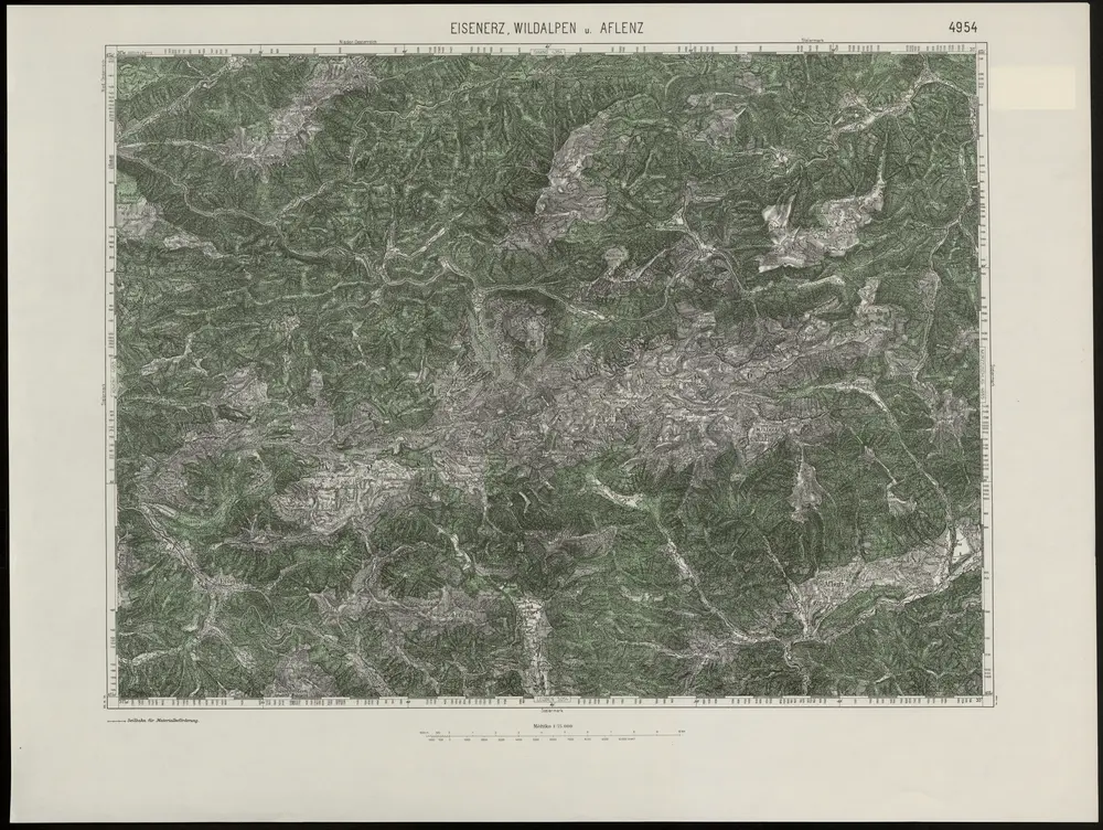 Voorbeeld van de oude kaart