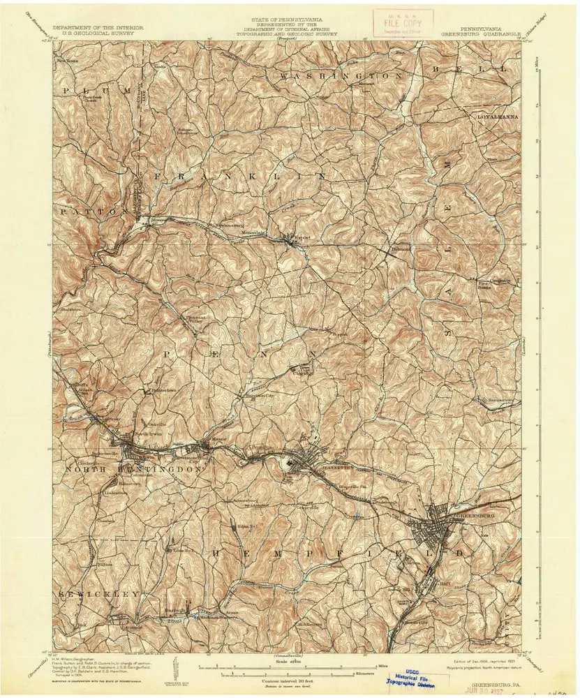 Aperçu de l'ancienne carte