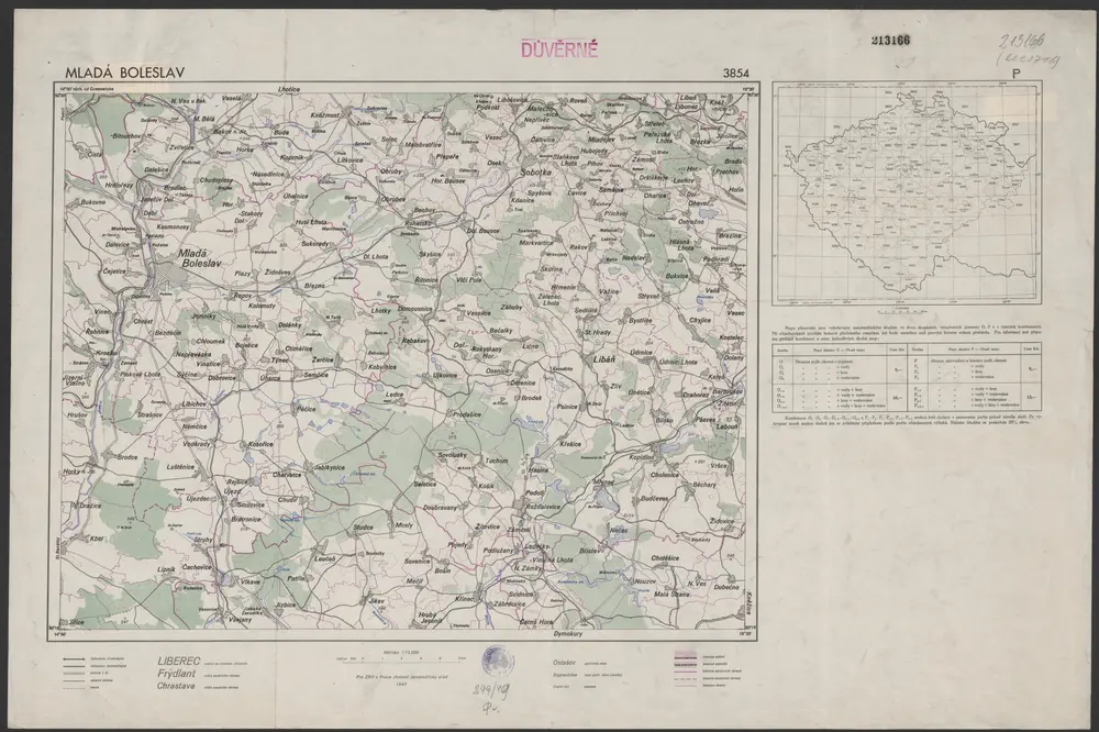 Voorbeeld van de oude kaart