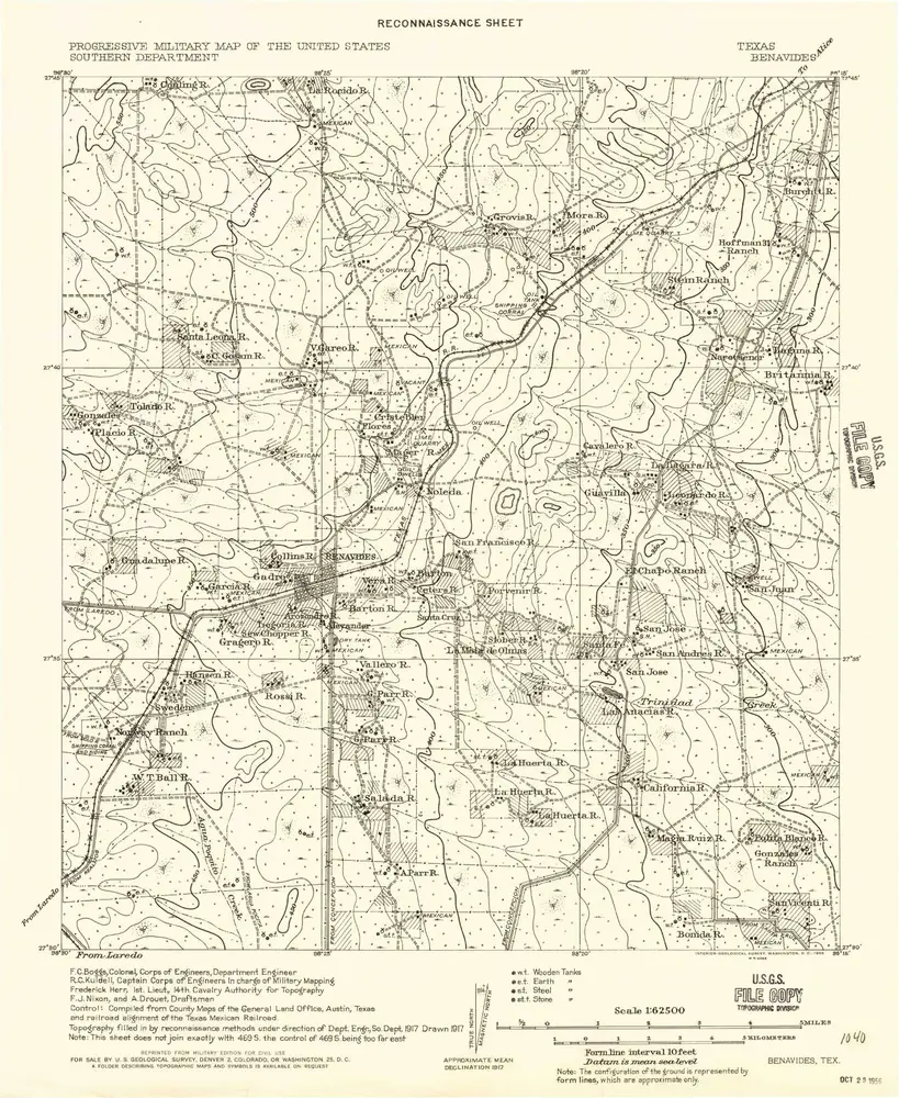 Voorbeeld van de oude kaart