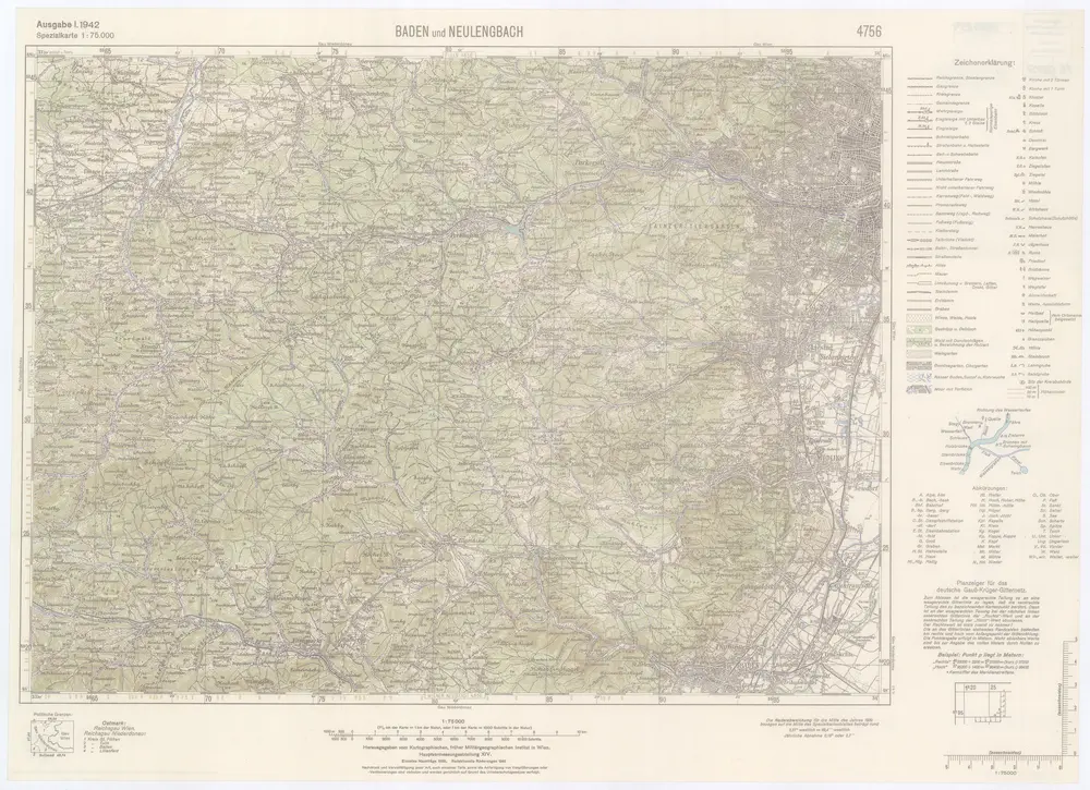 Voorbeeld van de oude kaart