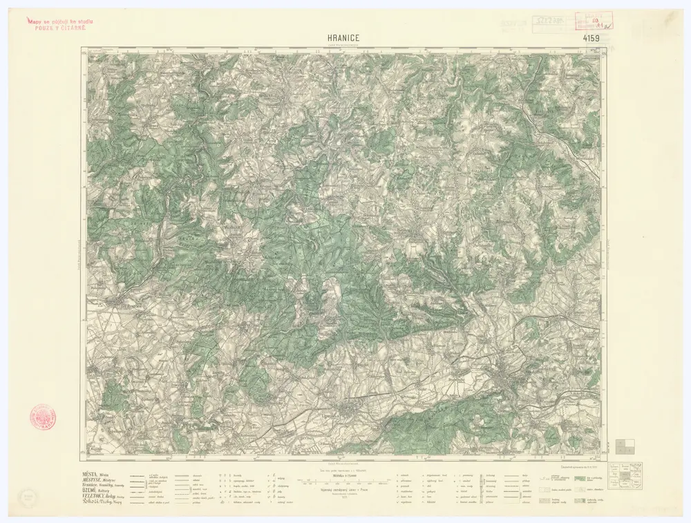 Voorbeeld van de oude kaart