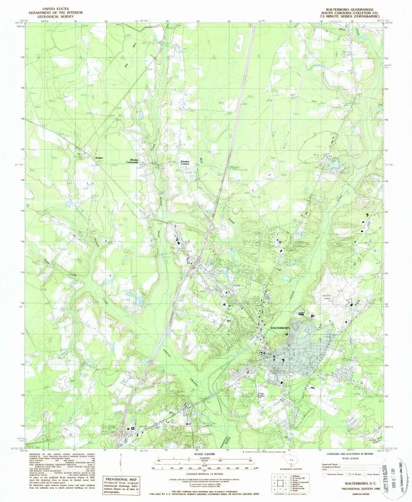 Voorbeeld van de oude kaart