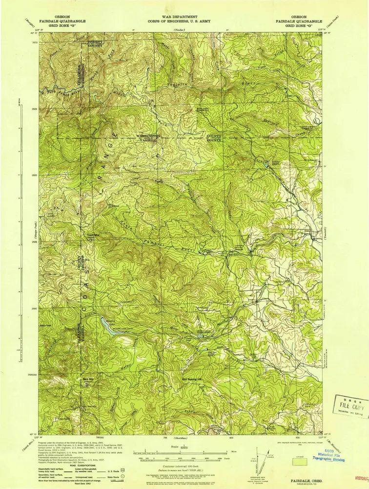 Voorbeeld van de oude kaart