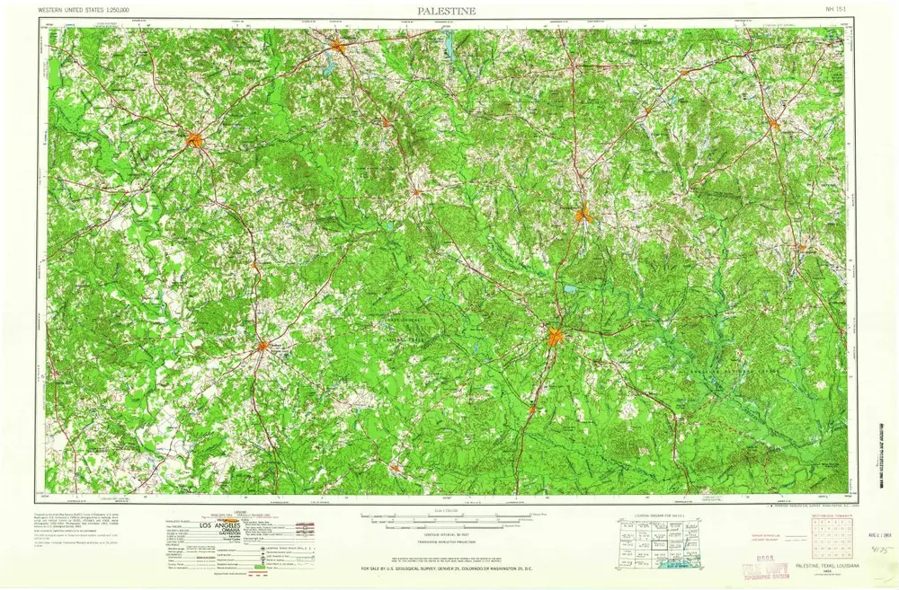 Voorbeeld van de oude kaart