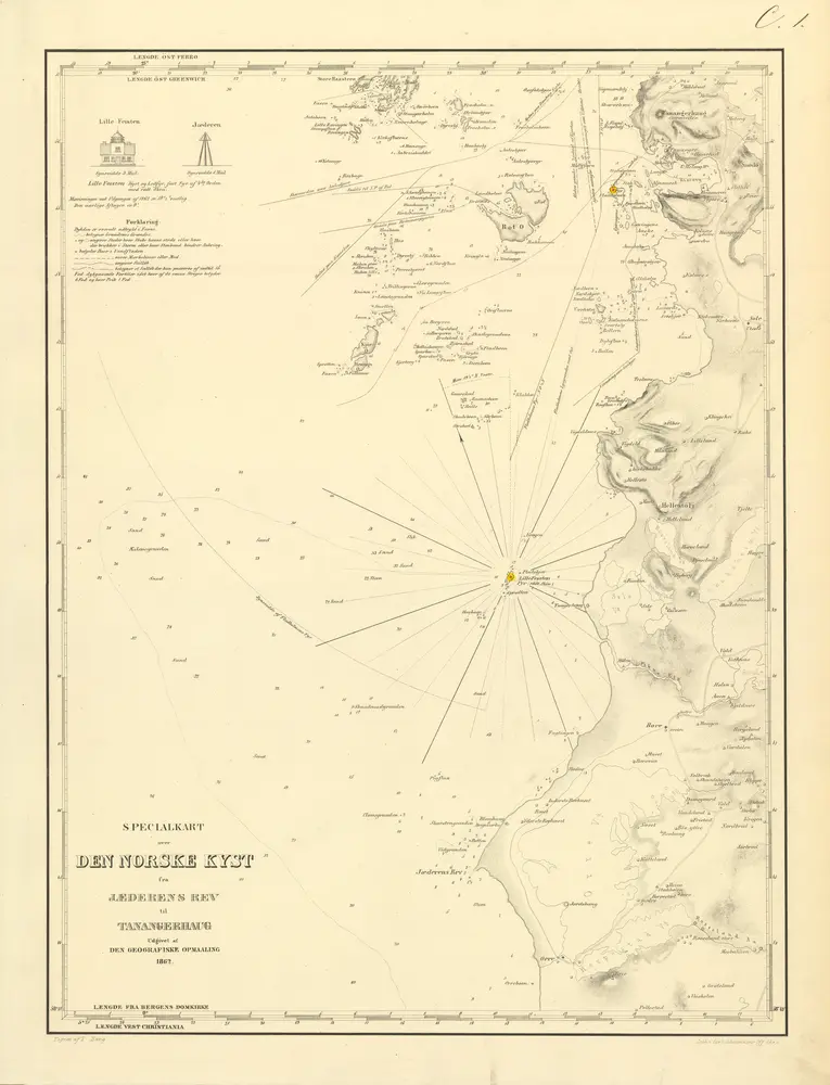 Voorbeeld van de oude kaart