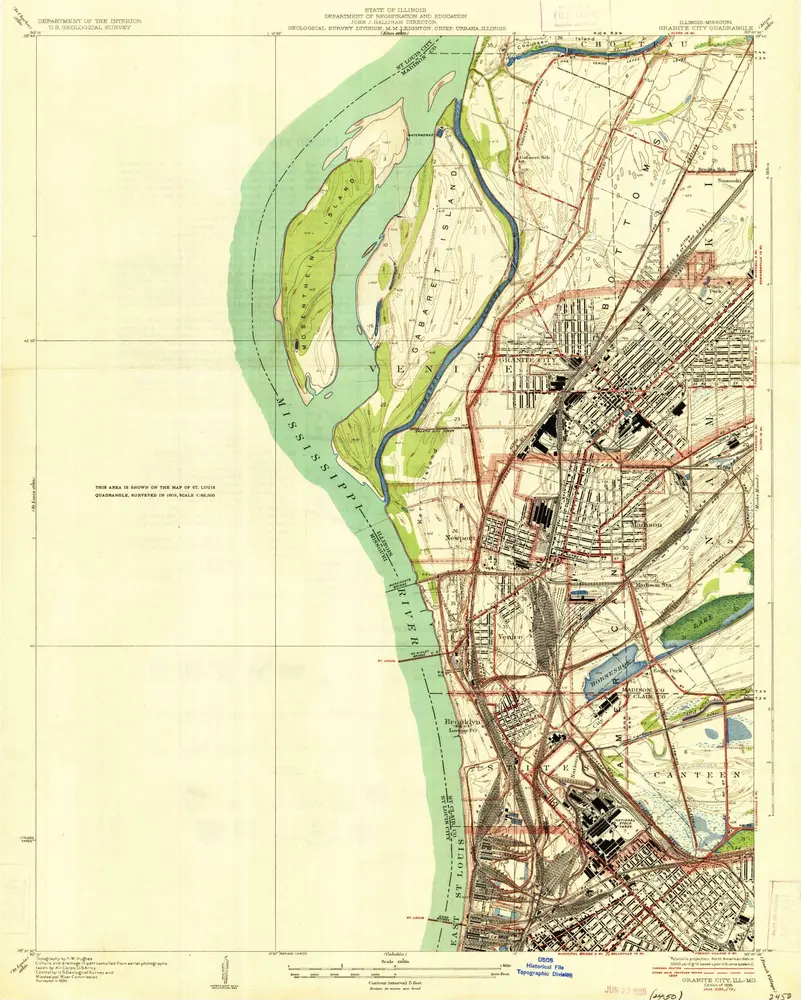 Voorbeeld van de oude kaart