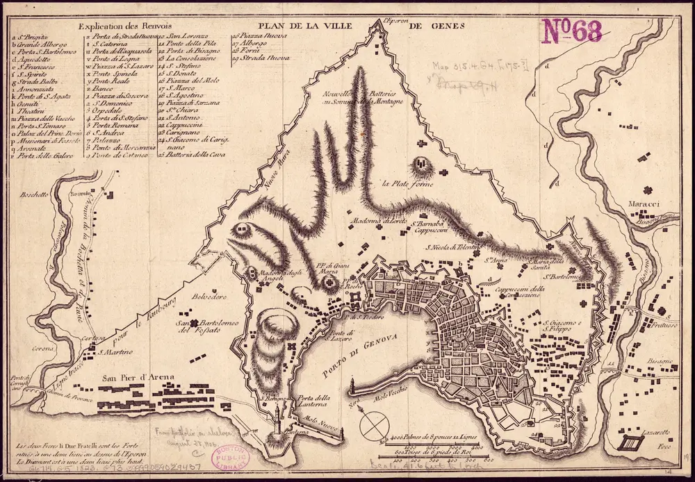 Voorbeeld van de oude kaart