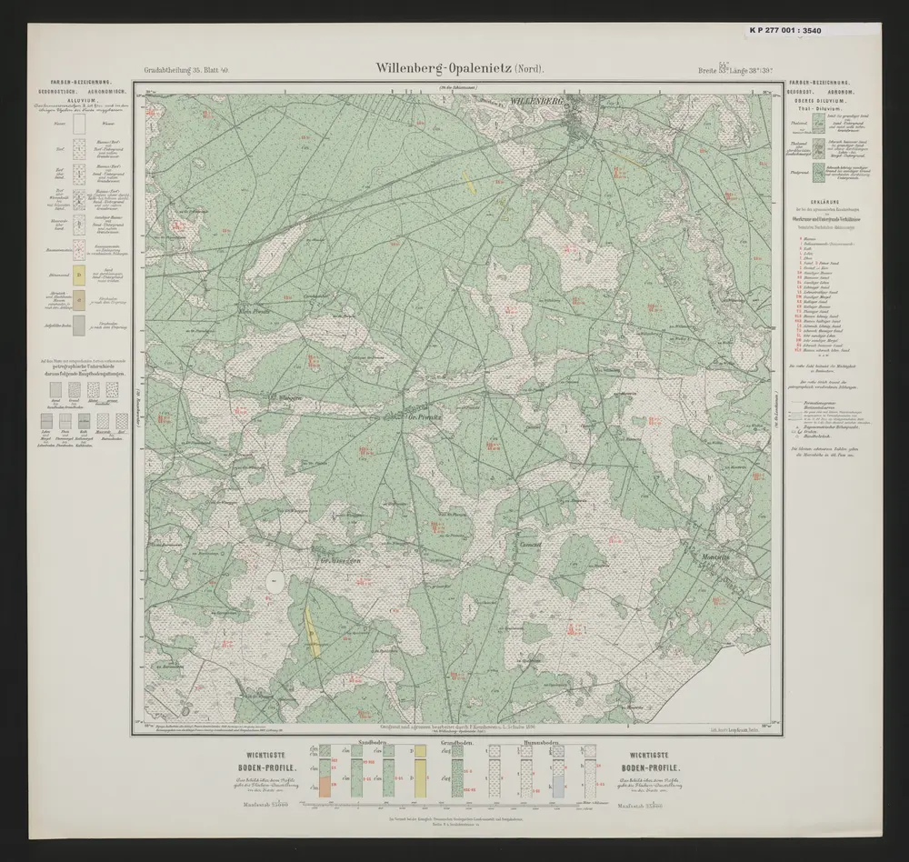 Voorbeeld van de oude kaart