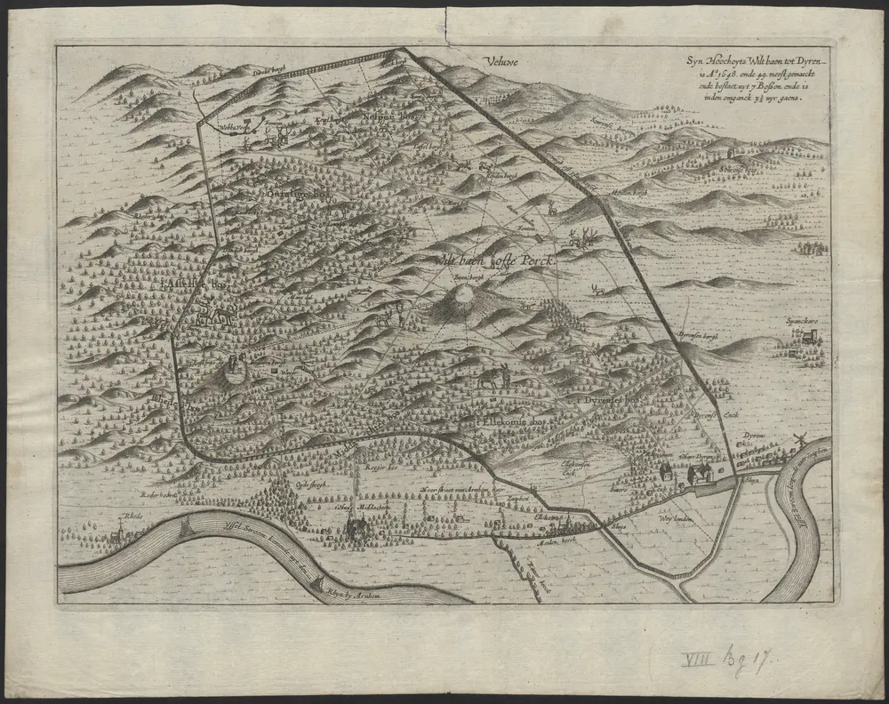 Voorbeeld van de oude kaart