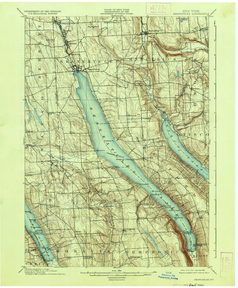 Voorbeeld van de oude kaart