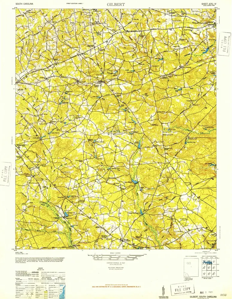 Voorbeeld van de oude kaart